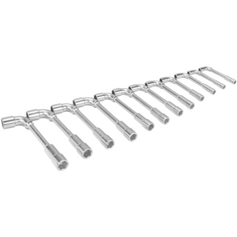 Bahco Metrischer, gekröpfter Doppelsteckschlüssel-Satz mit 12x6-Punkt-Dynamic-Drive-Profil - 12 Stück/Packung