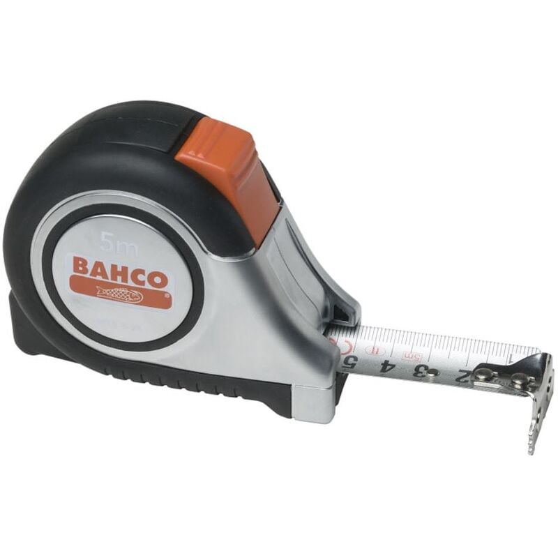 Image of Bahco - Racconti, 5 m, metrica, bloccaggio automatico, punta magnetica