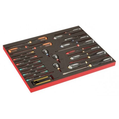 BAHCO - module 3/3 marquage laser, Tvis ERGO™, Tvis de précision & clés mâles - 37 pc