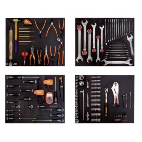BAHCO - Module de 4 mousses pour maintenance automobile - 168 pcs