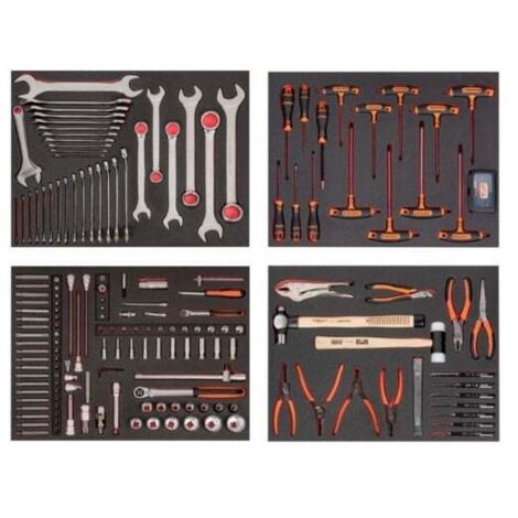 BAHCO - Module de 4 mousses pour maintenance automobile - 177 pcs