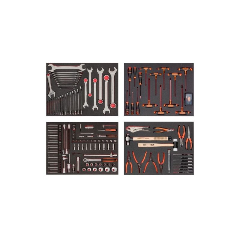 Bahco - Module de 4 mousses pour maintenance automobile - 177 pcs