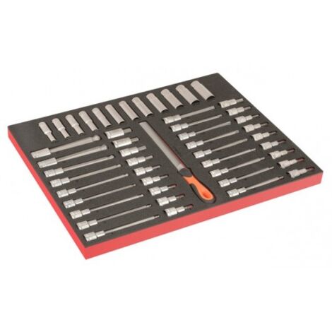BAHCO - Module Fit&Go 3/3 marquage laser, douilles longues 1/2" & douilles tvis-49pc