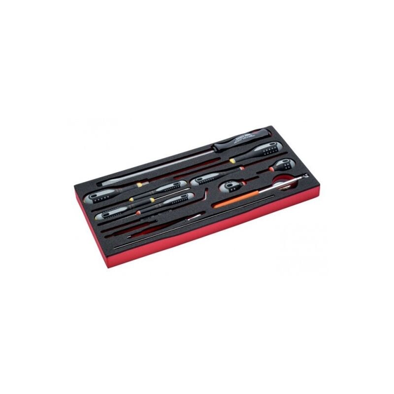 Jeu d'outils en pouces, module pr caisse à outils métallique 1483K/1483KHD-14pc - Bahco