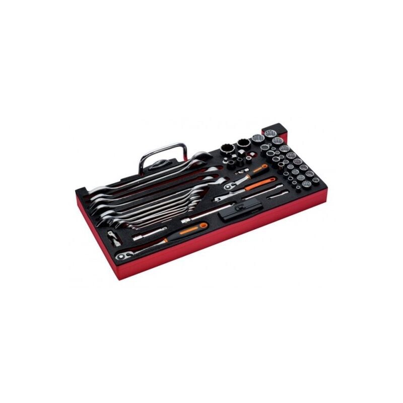 Bahco - Jeu d'outils en pouces, module pr caisse à outils métallique 1483K/1483KHD-77pc