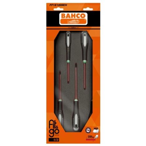 BAHCO - Module mousse Fit&Go 1/3, tournevis TORX® T8-T30 - 6 Pcs emballage individuel