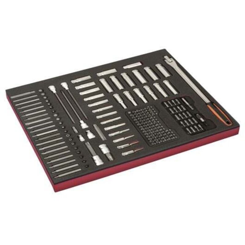 Module mousse Fit&Go 3/3, douilles 1/2 & 3/8 & jeu d'embouts - 177 Pcs - Bahco