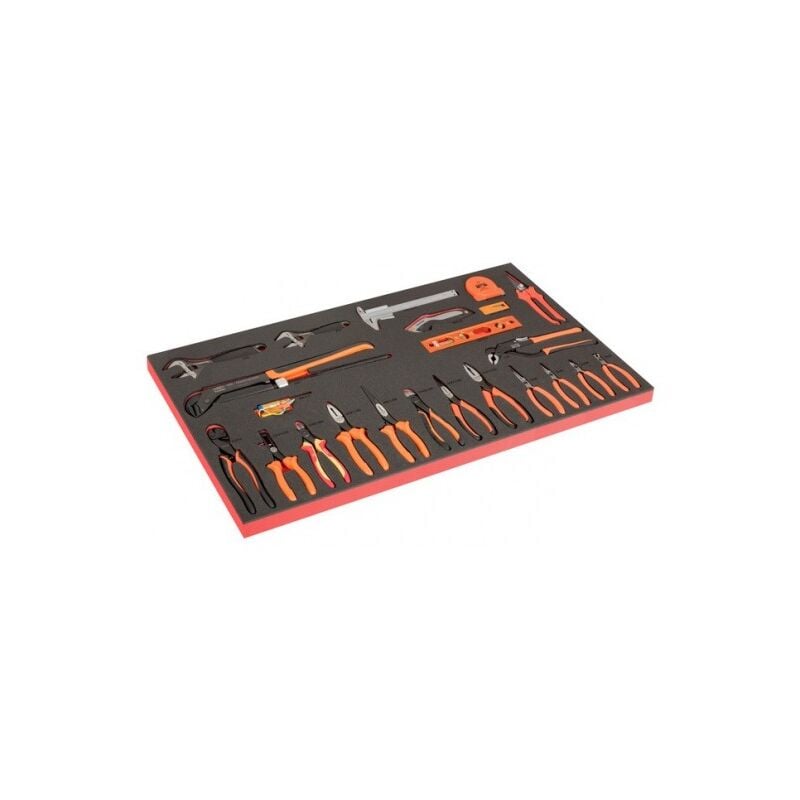 Bahco - Module mousse pour servante 40, pinces, clés & pied à coulisse - 32 Pcs