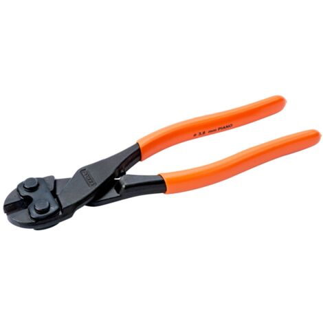 Bahco Phosphatierter Kraftschneider mit PVC-beschichteten Griffen, 205 mm