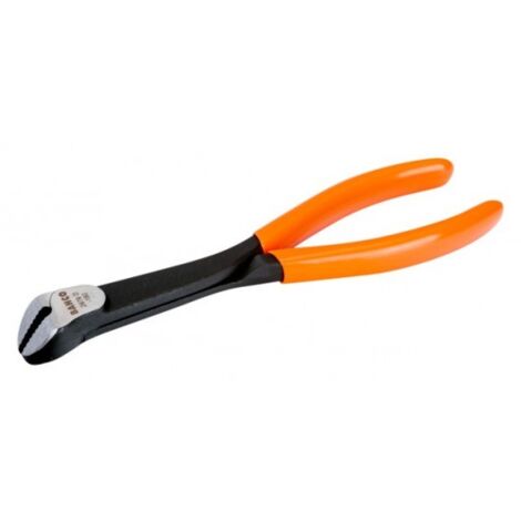 BAHCO - Pince à écrous à bec plat , poignées gainées PVC et finition phosphatée, 180 mm