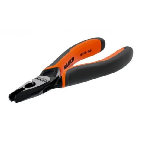 BAHCO - Pince de connexion à bec plat ERGO™, poignées bimatière, fini phosphatée, 160 mm