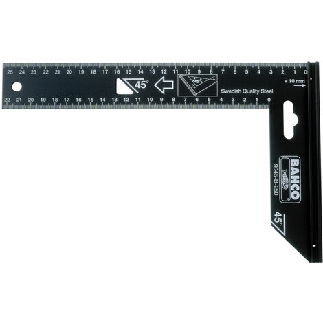 Bahco Präzisionswinkel mit Stahlblatt 200 mm