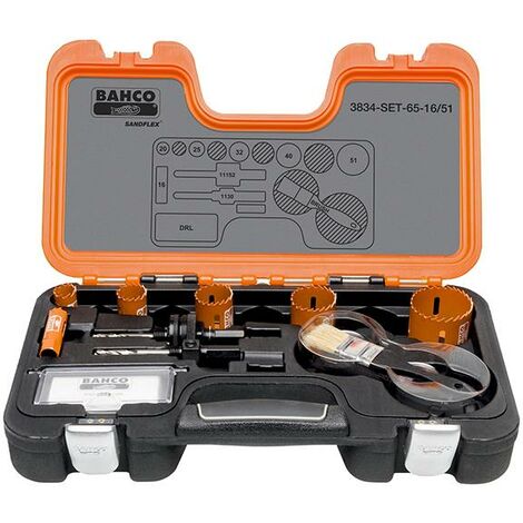 Bahco Professional Bi-metal Holesaw Set Sizes 16-51mm BAHHSSET1651
