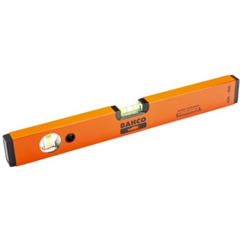 Bahco Rechteckige Wasserwaage aus eloxiertem Aluminium, drei Libellen, 800 mm