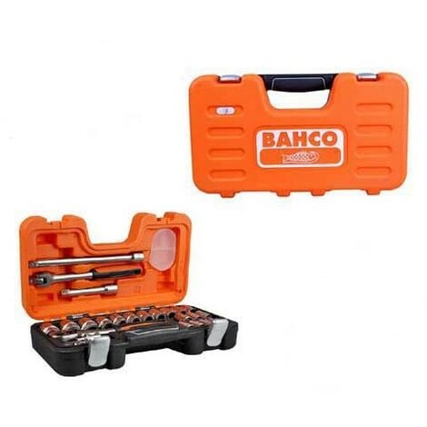 Bahco S240 Socket Set Square Drive 24 Piece 1/2 Drive 24pc BAHS240 XMS24SS12