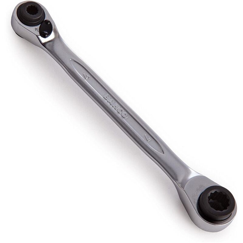 Bahco - S4RM-4-7 Reversible 4-in-1 Ratchet Spanners 4mm / 5mm / 6mm / 7mm
