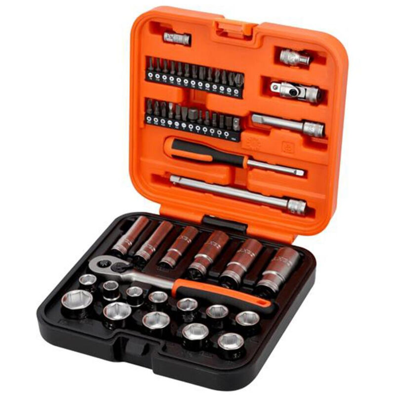 Bahco S51MC3H 3/8in Drive Socket and Bit Set, 51 Piece S51MC3H
