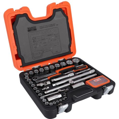 Bahco S95 95pc Socket Set with Combination Wrenches, Hex L-Keys and Bits