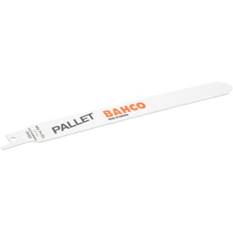 Bahco Sandflex Bimetall-Säbelsägeblätter für Paletten 10/14 ZpZ, 228 mm x 0,9 mm - 100 Stk/Kunststoffröhre