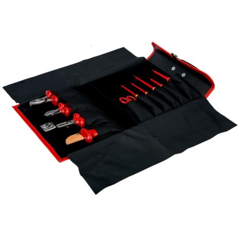 Bahco Satz isolierter Elektriker-Werkzeuge in Ledertasche - 10-tlg.