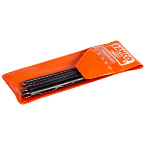 Bahco Satz lange TORX Winkelschraubendreher mit Kugelkopf, phosphatiert - 5-tlg.