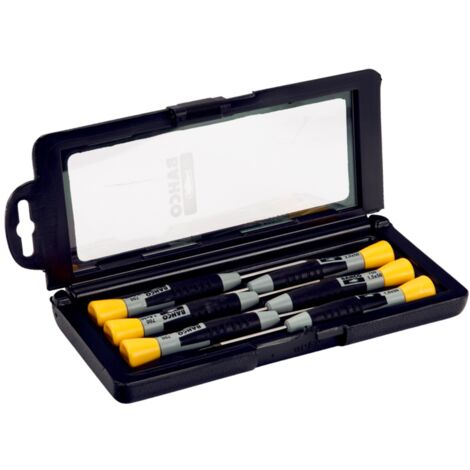 Bahco Satz Schraubendreher für Schlitzschrauben mit Präzisionsgriff, 1-2,5 mm - 6-tlg.