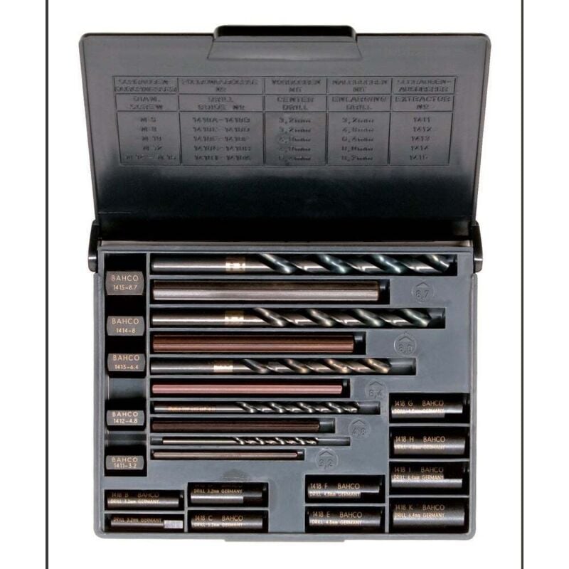 1418S Set d'extracteurs de vis X082521 - Bahco