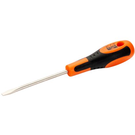 Bahco Schraubendreher für Schlitzschrauben mit Gummigriff, 1,2 mm x 6,5 mm x 150 mm