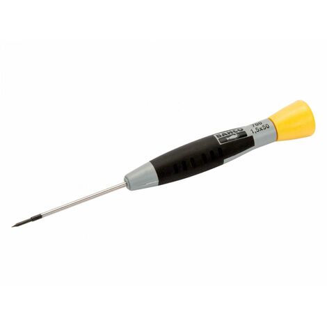 Bahco Schraubendreher für Schlitzschrauben mit Präzisionsgriff, 0,2 mm x 1,2 mm x 50 mm