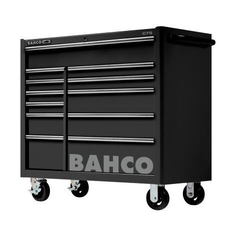 Bahco – Servante d'atelier roulante 1 mètre – 12 tiroirs extra larges – Système de verrouillage Lock & Go! – Charge 30 kg par tiroir