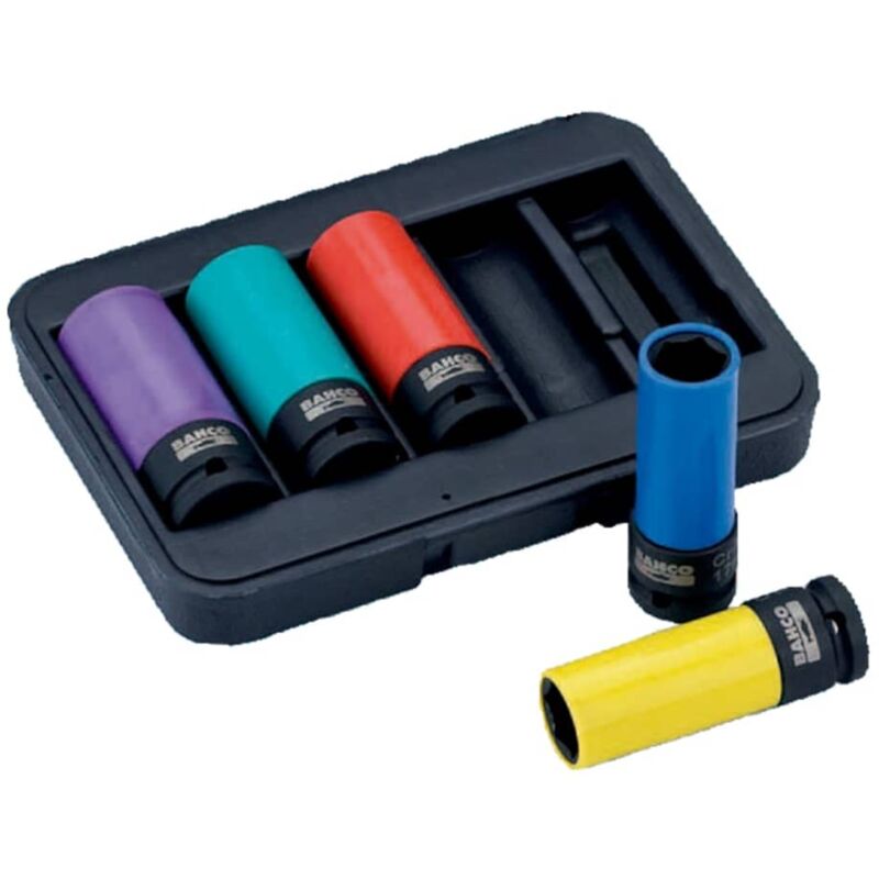 

Set de 5 piezas de tubos de impacto 17/19/21/22/24 mm BWSS12P5 - Bahco