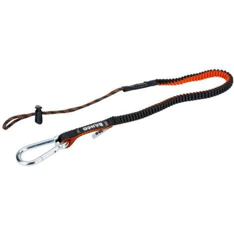 Bahco Sicherungsleine mit fest montiertem Karabiner und nicht wechselbarer Schlaufe, 3 kg, 1,2 m