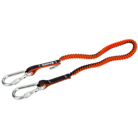 Bahco Sicherungsleine mit fest montiertem Karabiner und Verriegelungsvorrichtung, 3 kg, 1,2 m