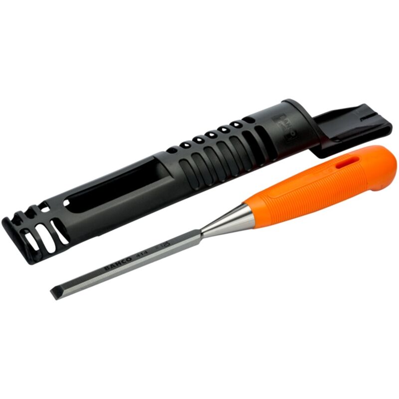 Bahco Stechbeitel mit orangefarbenem Griff aus Polypropylen, 10 mm