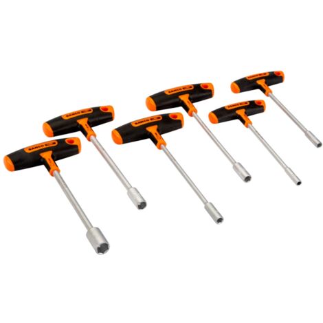 Bahco Steckschlüssel-Satz mit T-Griff für Sechskantschrauben 5 - 13 mm - 6-tlg.