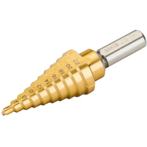 Bahco Stufenbohrer für Metallbleche, 4 mm bis 22 mm