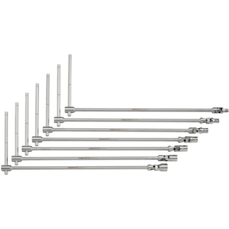 Bahco T-Griff Gelenk-Steckschlüssel-Satz, 7-tlg., Länge 500 mm