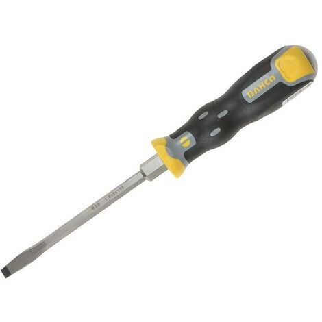 Bahco Tekno+ Through Shank Screwdriver Flared Slotted Tip 6.5Mm X 125Mm