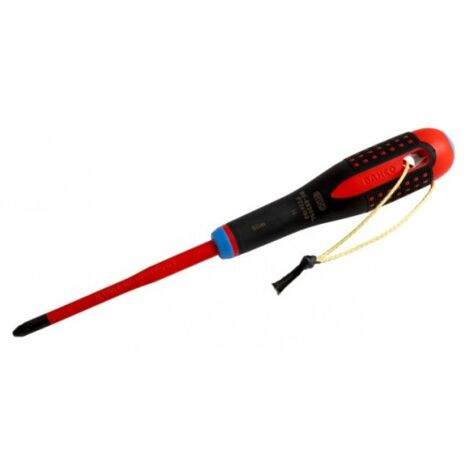 BAHCO - Tournevis ERGO™ à lame fine Pozidriv avec cordon en Kevlar PZ2