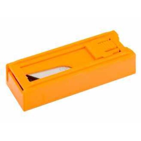 Bahco Trapezförmige Klingen für Universalmesser, 10 Stk./Spender