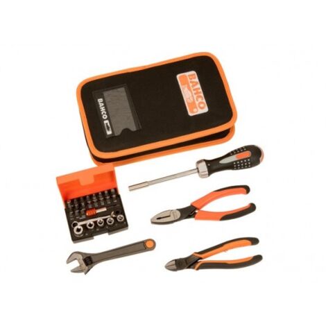 BAHCO - Valise mini-pochettes avec kit d'outils multi-usages - 36 pcs