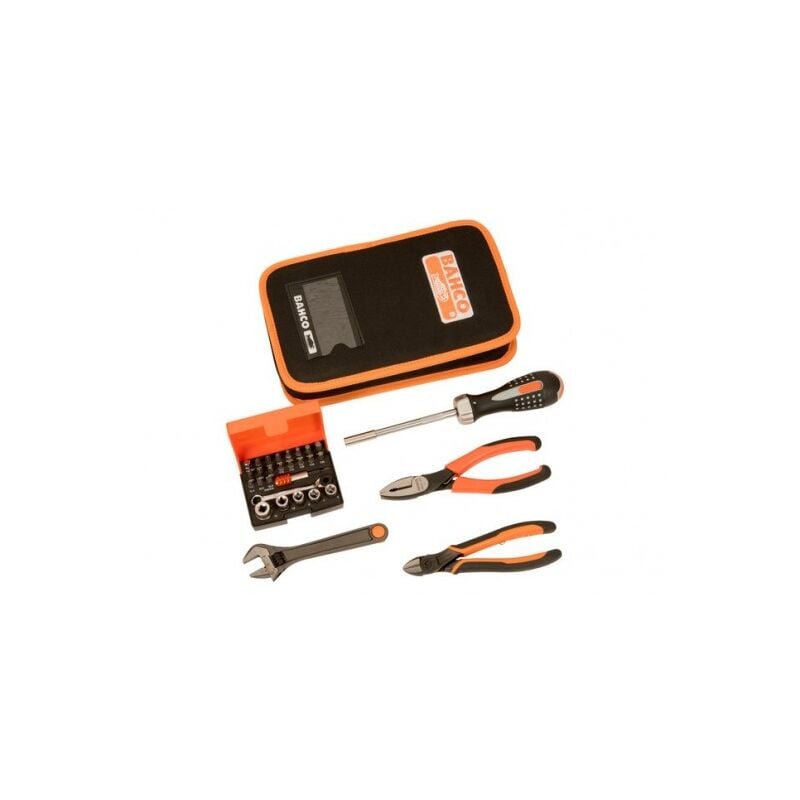 Bahco - Valise mini-pochettes avec kit d'outils multi-usages - 36 pcs
