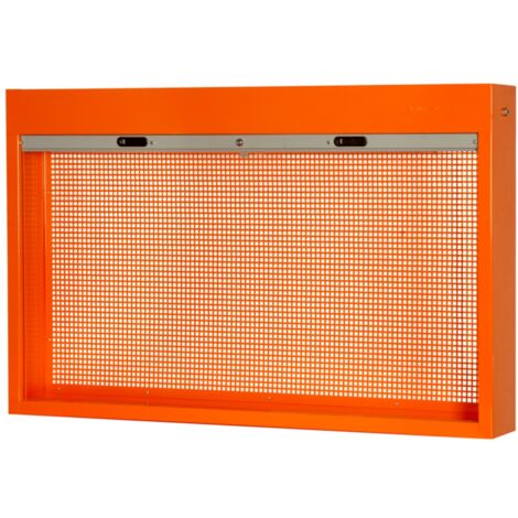 Bahco Werkzeugschrank für Wand- oder Werkbankmontage mit Rollladen, orange, 900 mmx 170 mm x 1800 mm