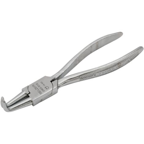 Bahco Zange für Innensicherungsringe mit um 90° gewinkelten Backen, verchromt, 40 bis 100 mm