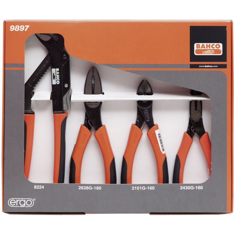 Image of Ergo™ Mehrzweckzangen-Satz - 4-teilig 9897 - Bahco