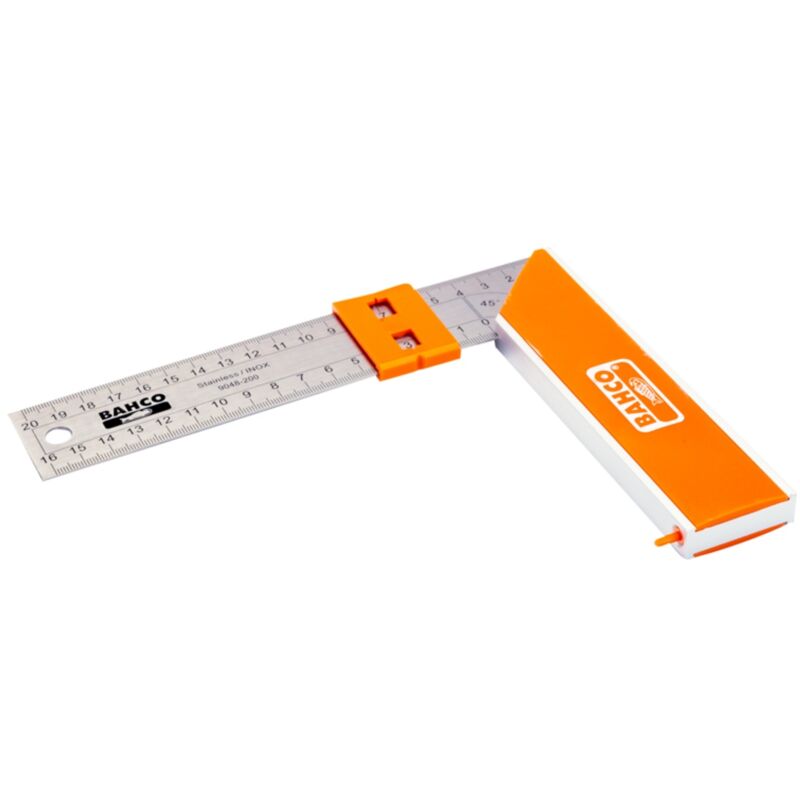 Zimmermannswinkel Mit Stahlblatt Und Schiebemarkierung 250 Mm - Bahco