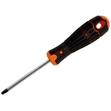 BahcoFit Ball-End Hex Screwdriver Set, 3x100mm with Rubber Grip