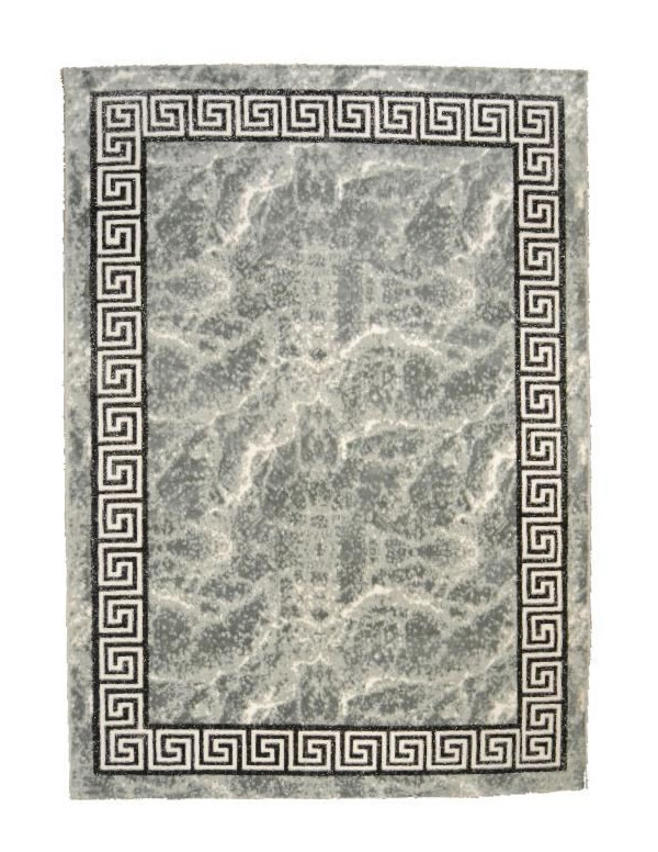 Bahia Tapis De Salon 120x170 Cm Gris Noir Et Or