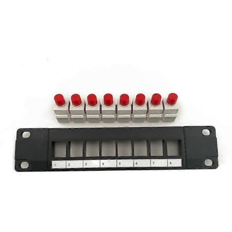 Baie de brassage 8 ports RJ45 Gigabit Ethernet non blindée pour rack