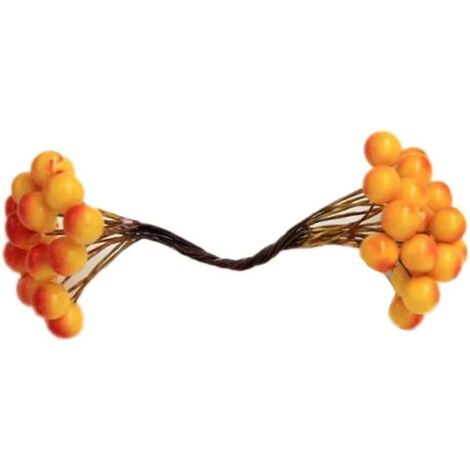 Baies Artificielles Émulées Réaliste Faux Fruits Alimentaire Décor Tiges De Baies Artificielles Faux Arbre De Noël D'hiver Baies Décor Pour Bricolage Guirlande Vacances Wre